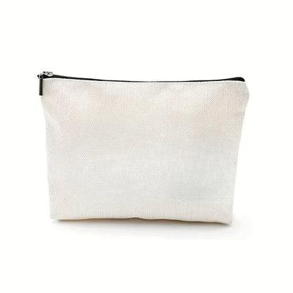 Nurse Gift Canvas Makeup Bag – Cute Coffee Print Zipper Pouch & Portable Cosmetic Organizer