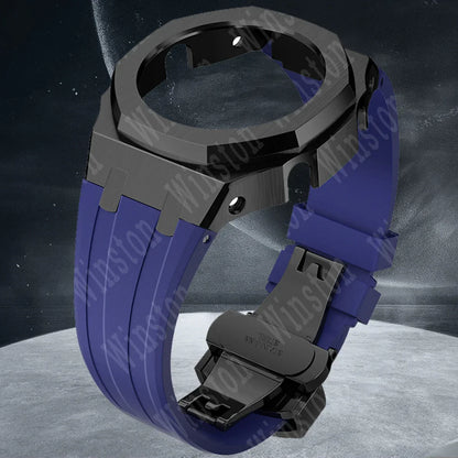 Gen4 Mod Kit for Casioak GA2100/2110 – Metal Bezel, Rubber Watch Case & Stainless Steel Strap