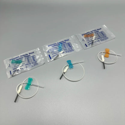 50pcs Disposable Butterfly Blood Collection Needles – Double Wing Type for Pet & Veterinary Use