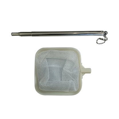 Stainless Steel Retractable Aquarium Fish Net – Small Shrimp Fishing Net for Fish Tank Cleaning and Water Maintenance Accessories Tool