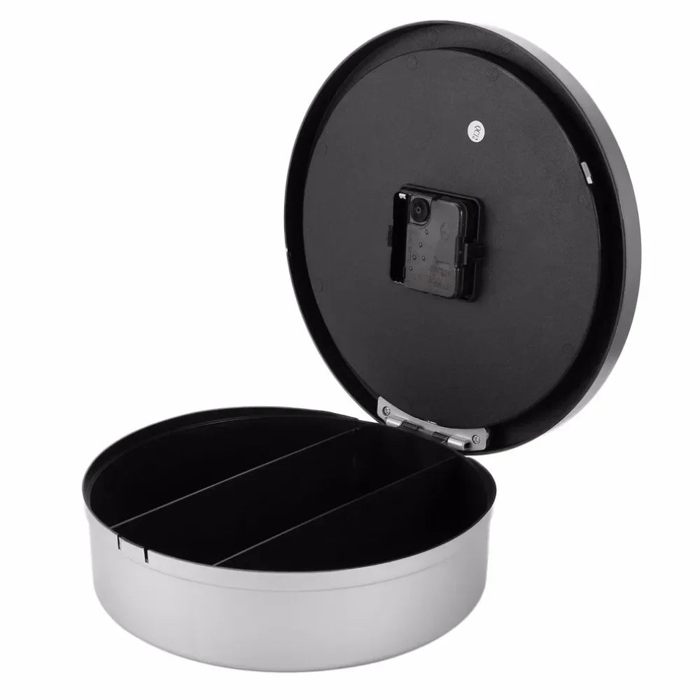 Large Hidden Safe Wall Clock – Secret Security Box for Money, Jewelry & Storage, Home Office Cash Safe