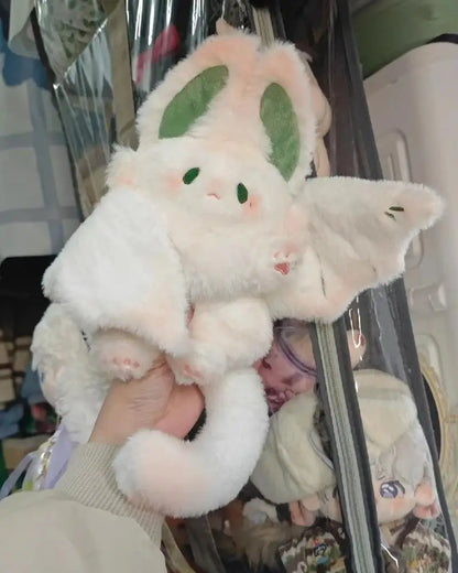 Kawaii Bat Plush Toy – Manta Magical Spirit Rabbit Stuffed Animal Pillow, Soft Plush Doll for Kids, Girls & Women Gift