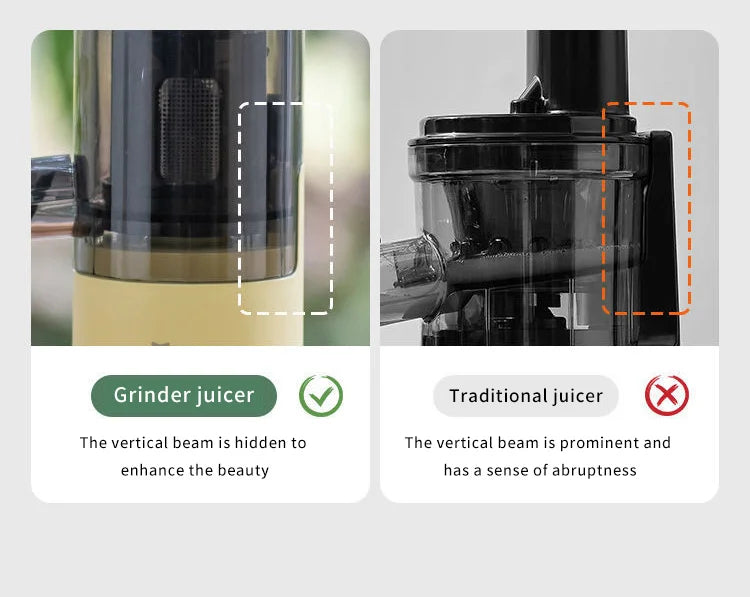 Mokkom Mini Slow Juicer — Full-Automatic Household Juicer with Residue Separation, Multifunctional Fruit & Vegetable Juicer