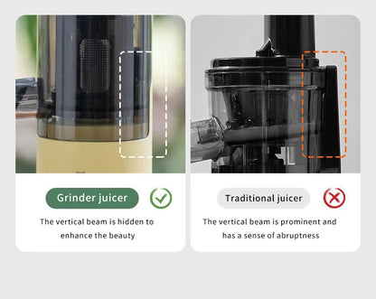 Mokkom Mini Slow Juicer — Full-Automatic Household Juicer with Residue Separation, Multifunctional Fruit & Vegetable Juicer