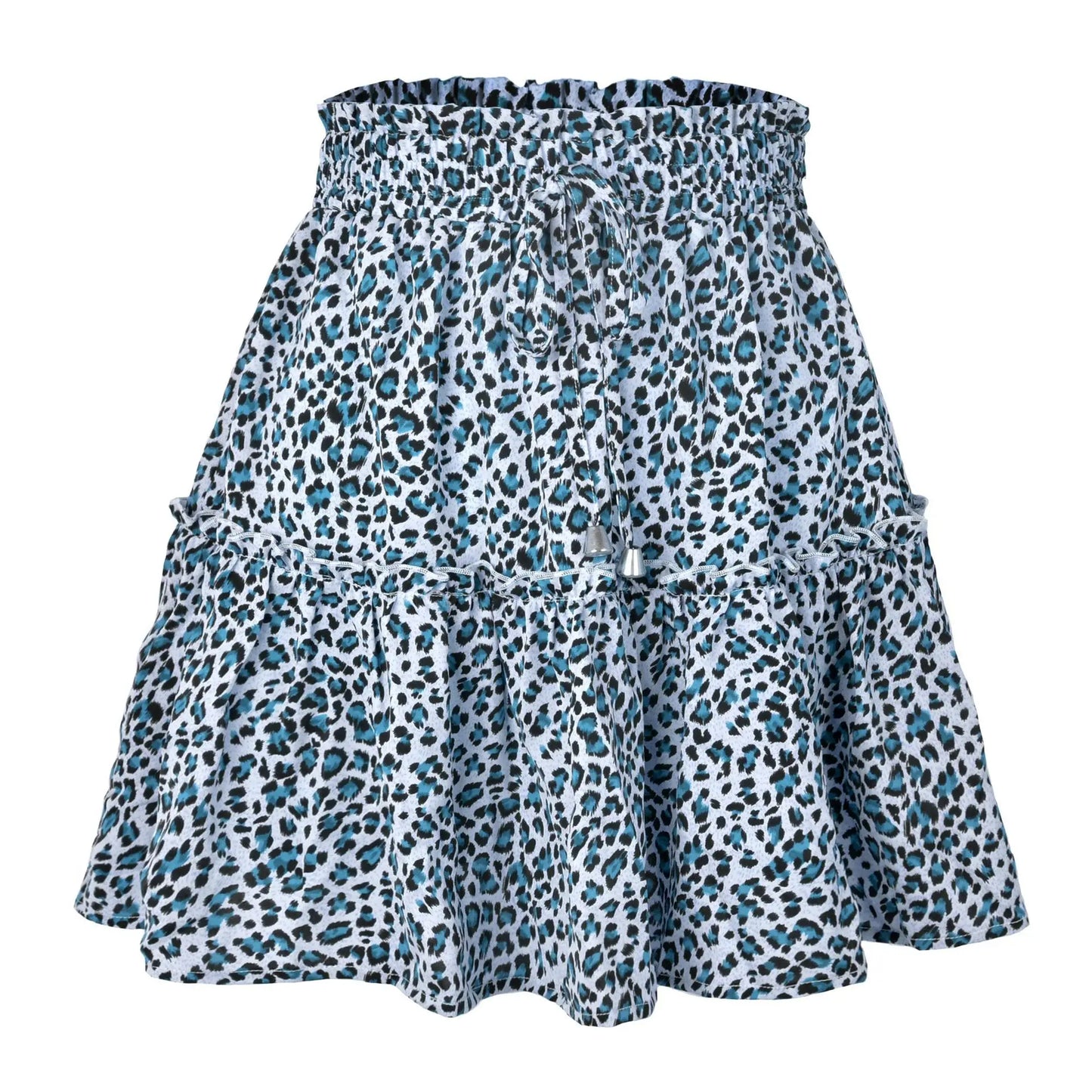 Women’s Floral A-Line Skirt – Summer High Elastic Waist Little Daisy Dress Vestidos LDY-WW4648
