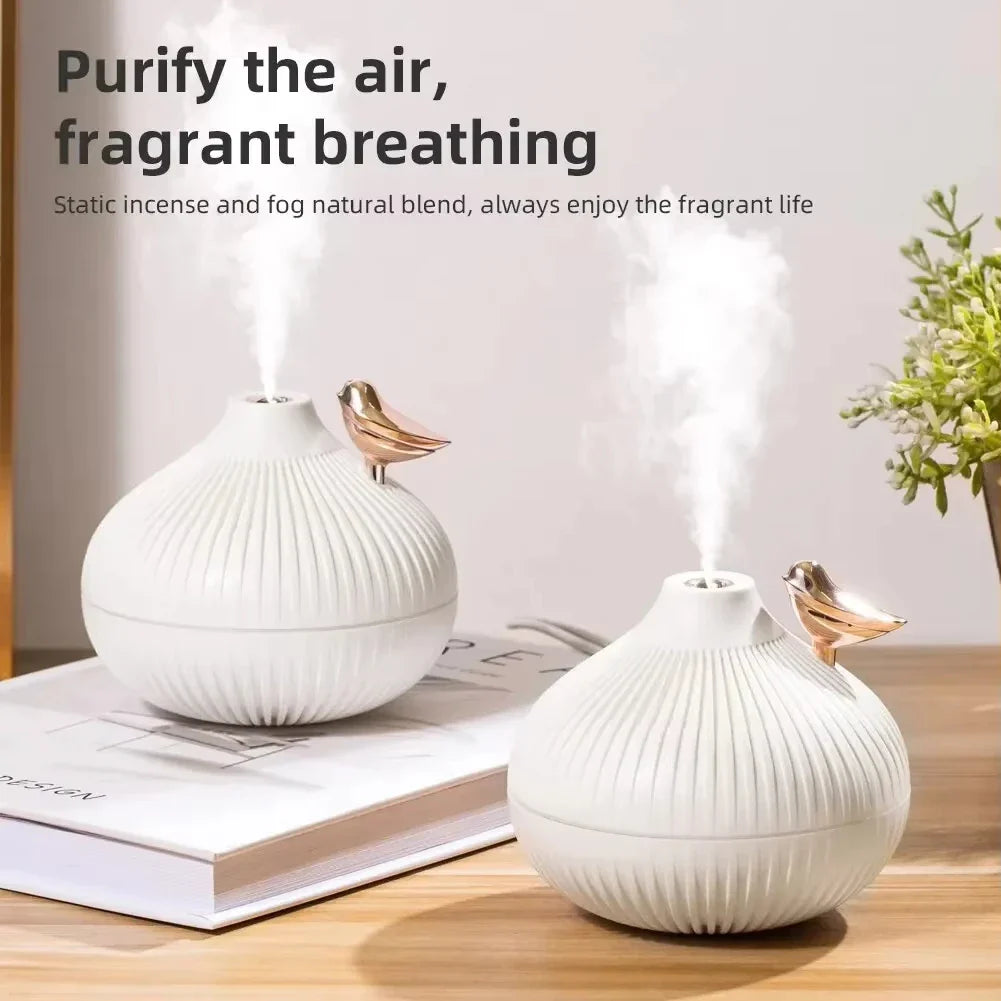 Creative Onion-Shaped Humidifier – Quiet Sleep Night Light, USB Air Humidifier for Desktop, Office & Air-Conditioning Rooms