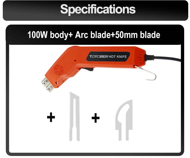Electric Foam Cutter Hot Knife – Polystyrene, Styrofoam, Fabric, and Rope Cutting Tool for DIY Projects