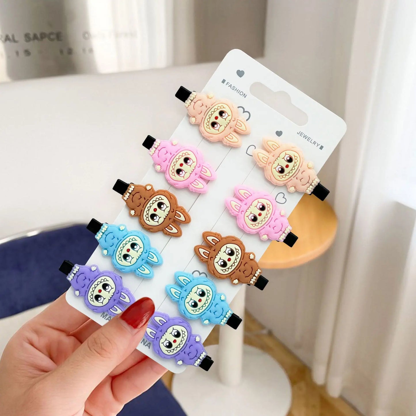 60pcs Cartoon Anime Hair Clips for Girls Kawaii Kids Hair Accessories Gifts