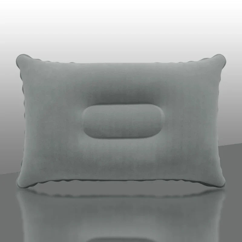 Inflatable Air Pillow Bed – PVC Nylon Camping & Travel Pillow for Neck and Back Support