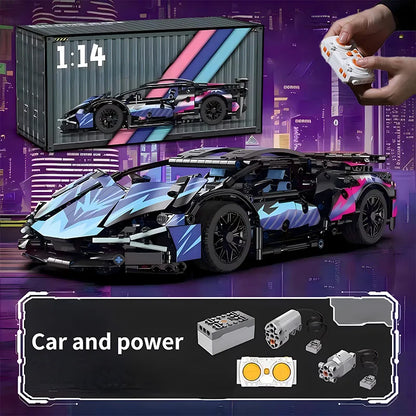 1:14 Racing Roadster Building Blocks – 1314-Piece Assembly Brick Vehicle Toy for Boys, STEM Construction Gift