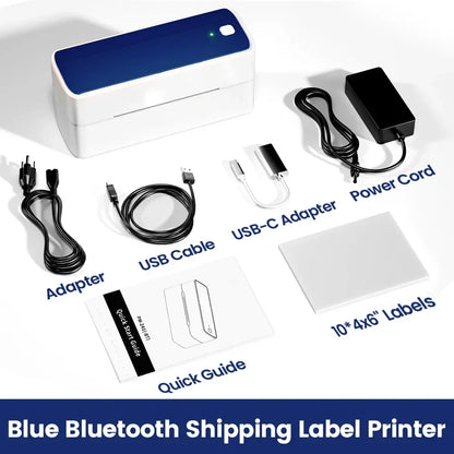 Phomemo 241 Bluetooth Thermal Label Printer – Wireless 4x6 Shipping Label Printer Compatible with iPhone, Android, Mac & Windows