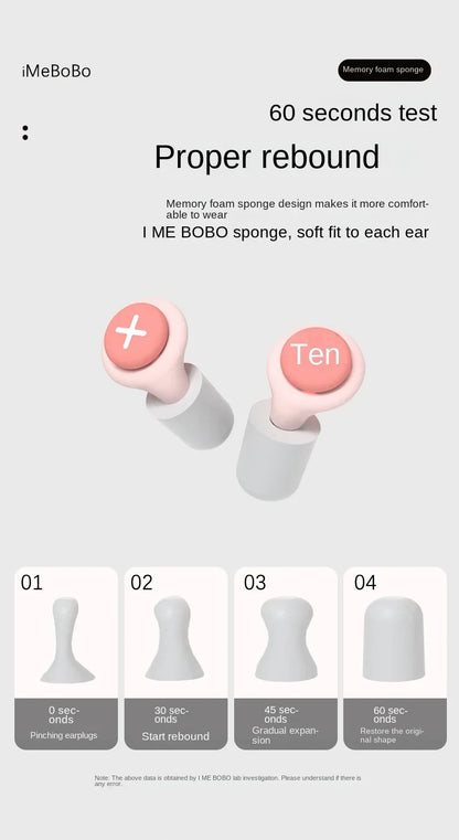 New Silicone Earplugs for Sleep – Soft Noise Cancelling, Soundproof Foam with Slow Rebound Protection