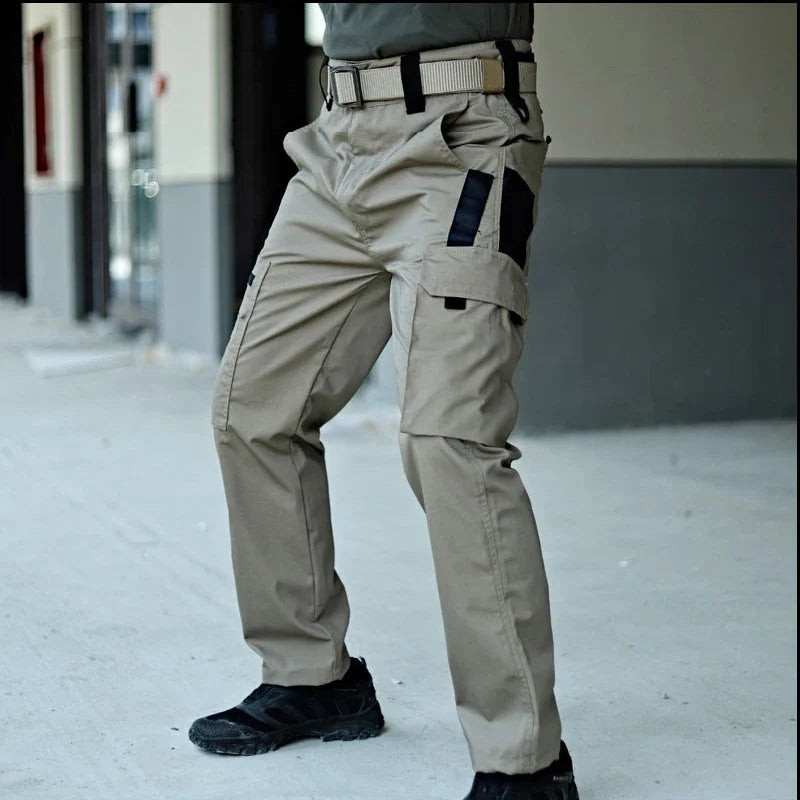 Men's Tactical Work Pants – Waterproof Outdoor Cargo Trousers with Multi-Pockets for Hiking & Workwear