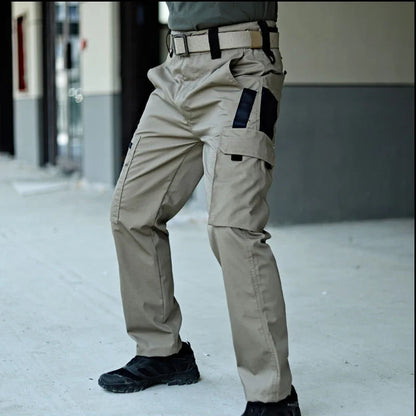 Men's Tactical Work Pants – Waterproof Outdoor Cargo Trousers with Multi-Pockets for Hiking & Workwear