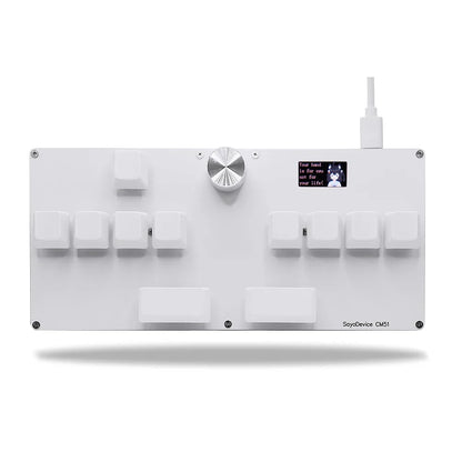 CM51 SayoDevice OSU DJ MAX Keyboard - Magnetic Outemu/Gateron Switches with Knob, Screen, & Shortcut Features