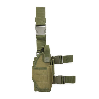 JSJM Tactical Thigh Gun Holster – Right-Handed Pistol Leg Pouch Harness for All Handguns, Outdoor Hunting & Military Use
