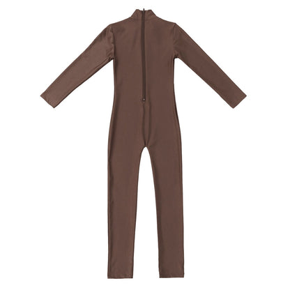 Kids Girls Full Body Gymnastics Bodysuit, Ballet Dance Jersey Leotard, Jumpsuit Sports Unitard, Children Dancewear and Sportswear