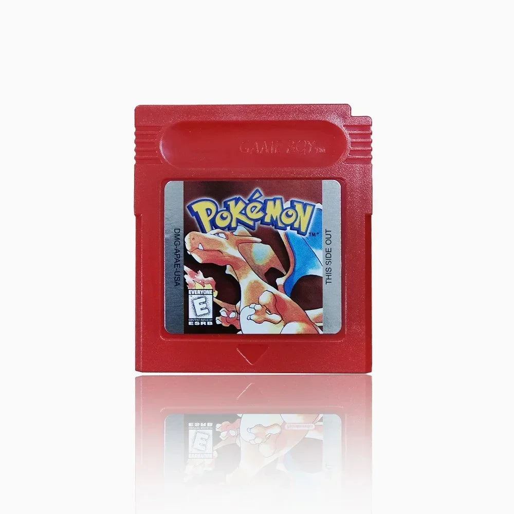 Pokemon 16-Bit Game Cartridge for GBC – Blue, Crystal, Gold, Green, Red, Silver, Yellow Series, USA Version