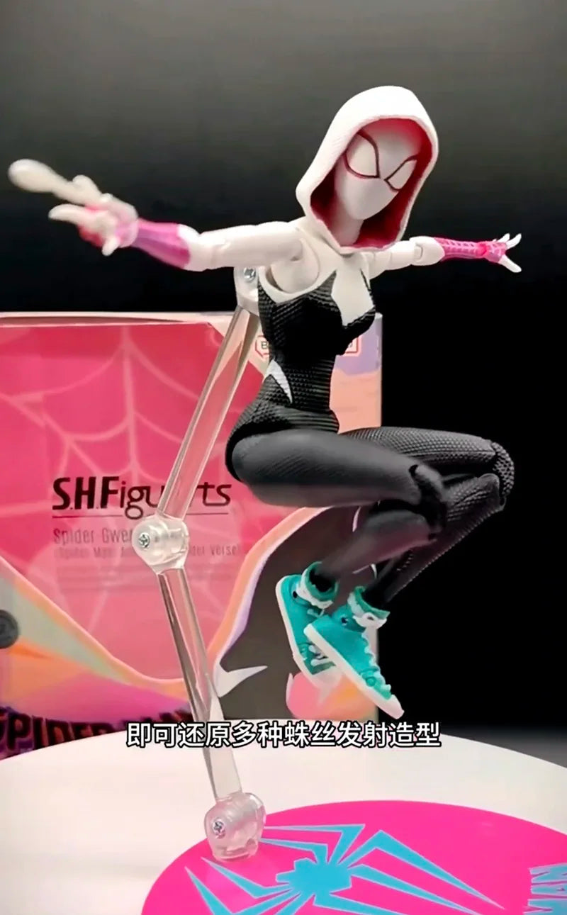 SHF Figuarts Super Gwen Action Figure – Spider-Gwen Gwen Stacy Collectible Model Toy