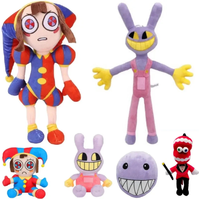 The Amazing Digital Circus Plush — Pomni & Jax Cute Stuffed Animal Dolls, Birthday & Christmas Gift for Kids