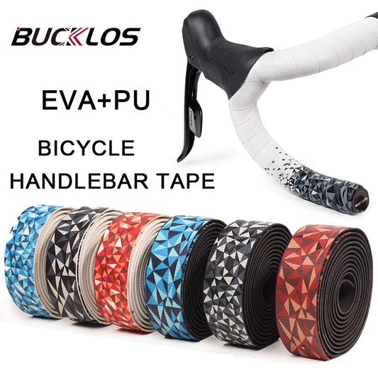 BUCKLOS Road Bike Handlebar Tape - EVA+PU Soft Anti-Vibration Cycling Bar Wrap for Comfort & Durability