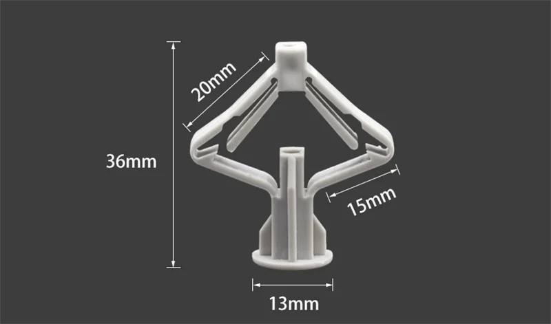 50/100Pcs Self-Drilling Drywall Anchor Kit with Screws – Nylon Expansion Anchors for Gypsum Board & Wall Mounting