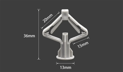 50/100Pcs Self-Drilling Drywall Anchor Kit with Screws – Nylon Expansion Anchors for Gypsum Board & Wall Mounting