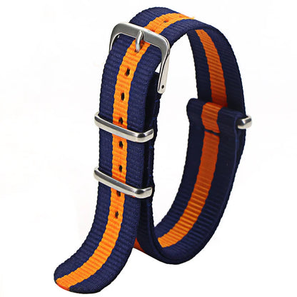 Nylon Watch Strap 16mm 18mm 20mm 22mm — Waterproof Army Sport Watch Band Replacement Belt