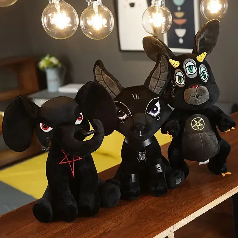 New Dark Style Plush Toys — Cute Ancient Egyptian Mythology Unicorn, Anubis, Hydra & Bastet Plush Dolls for Kids Gifts