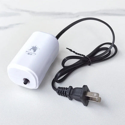 Ultra Silent 3W Aquarium Air Pump - 220V-240V Mini Fish Tank Oxygen Compressor (110V Option)