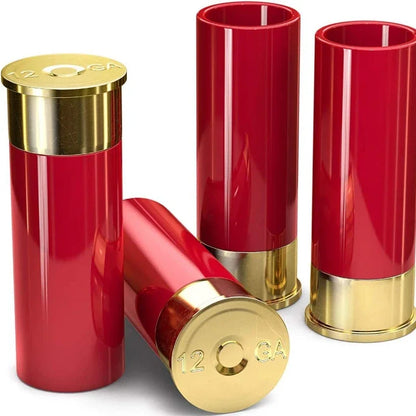 4PCS/Set Shotgun Bullet Shape Shot Glasses: Creative High-Quality Plastic Drinking Cups - Party Drinkware Gift (36ML)
