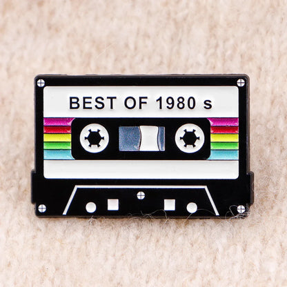 Vintage 1981 Retro Tape Enamel Pin – Lapel Brooch Badge for Backpack, Clothing, Accessories, Fashion Jewelry, Gift for Friends
