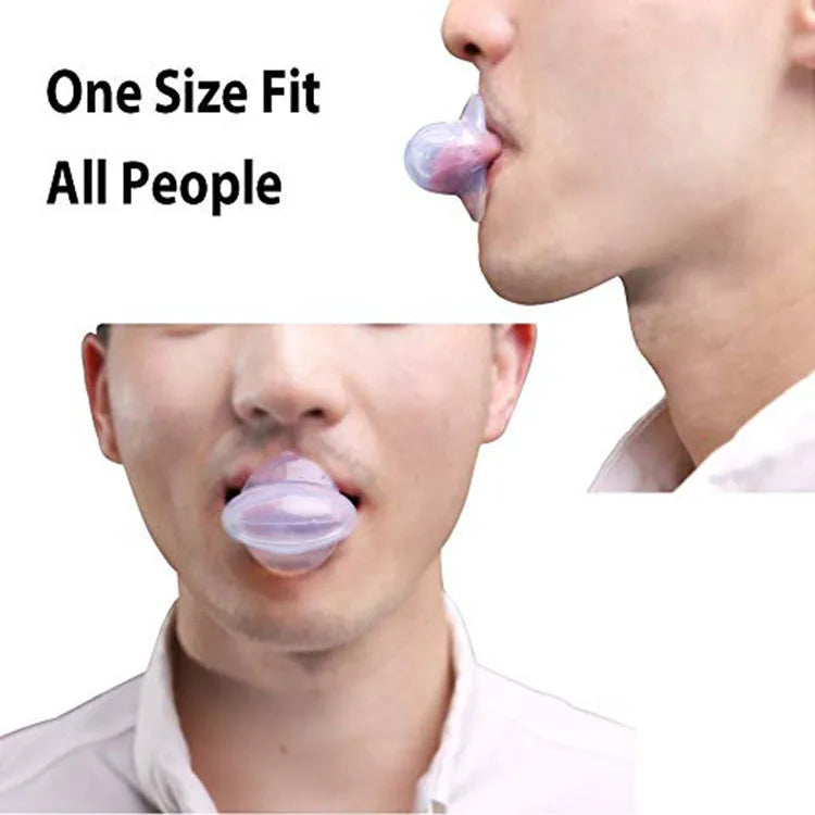 Medical Silicone Anti-Snore Tongue Retainer – Apnea Aid Mouthpiece for Snoring Relief
