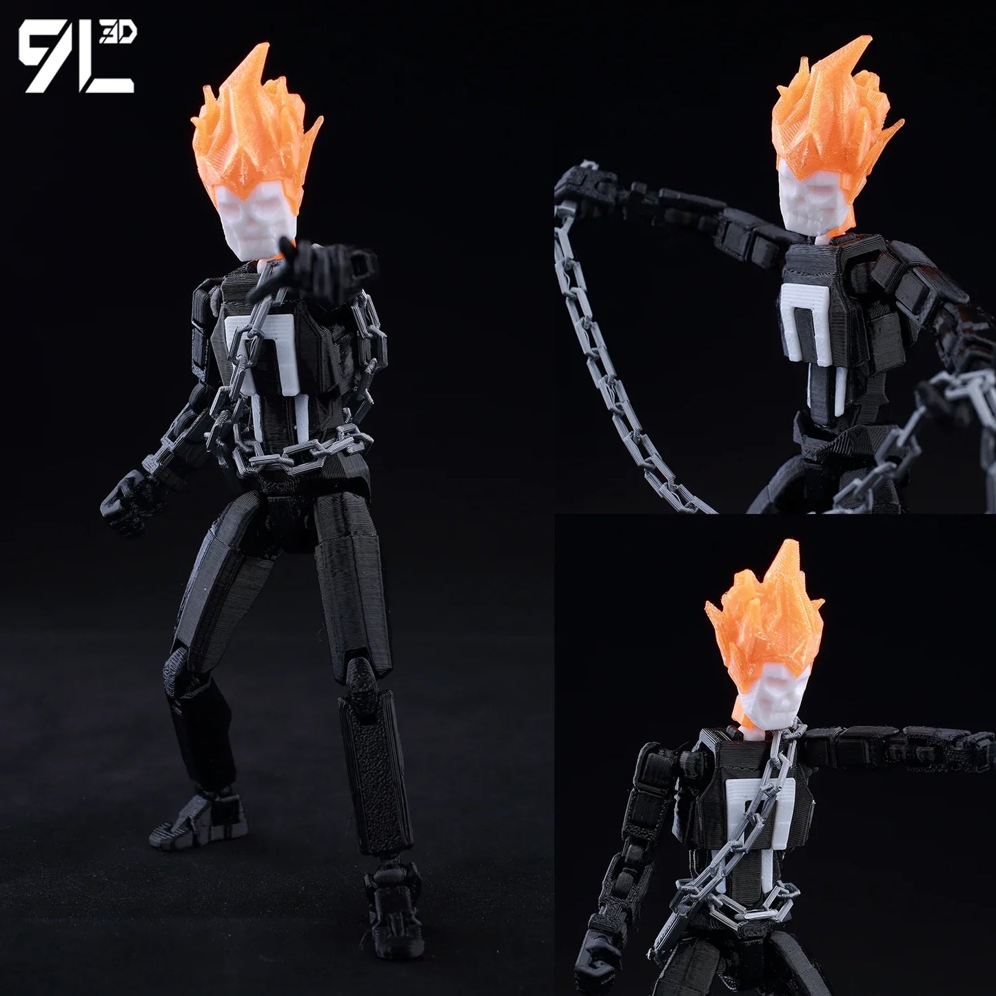 9L3D Lucky13 T13 Action Figures — 3D Printed Deadpool, Wolverine, Batman, Spider-Man & Venom Anime Model Toys, Collectible Gift