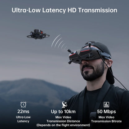 CADDXFPV Walksnail Avatar HD FPV Goggles – 5.8GHz Steadyview Receiver, Head Tracker, 1920x1080 Video Glasses for RC Drone