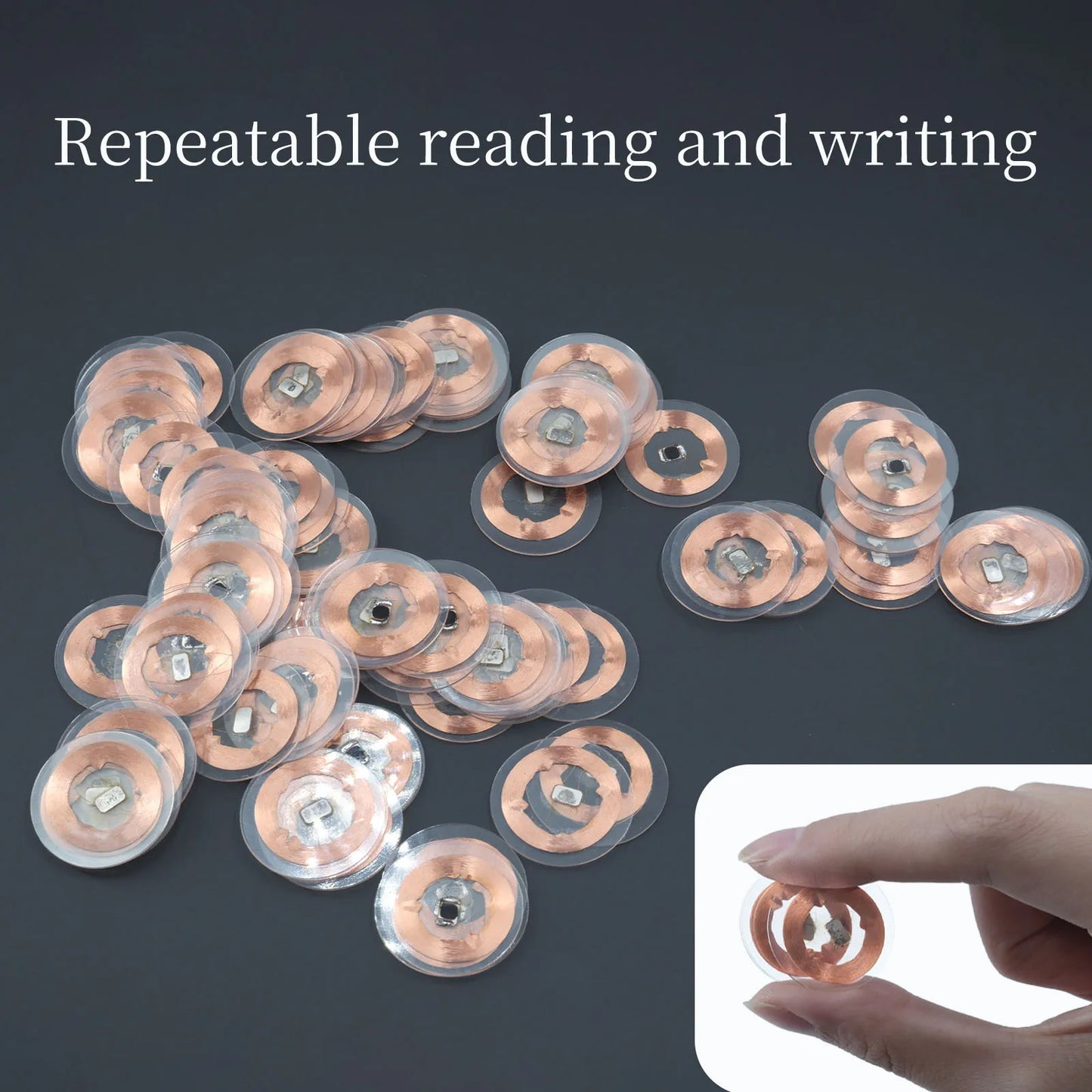 T5577 Rewritable RFID Smart Chip Tag – 125kHz Cloning Badge & Proximity Key Coin Card EM4305