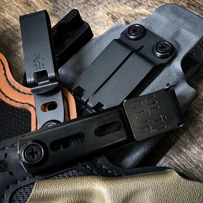 Universal Kydex Sheath Belt Clip – Adjustable Knife Sheath & Holster Clip for Backpack & EDC Gear