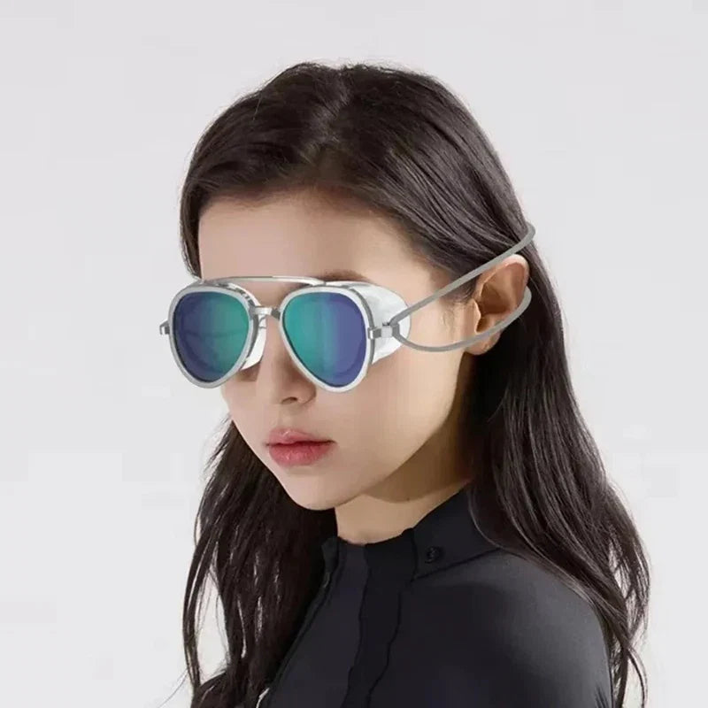 Adjustable Silicone Sun Protection Glasses - Outdoor Travel & Surfing Eyewear for Men and Women