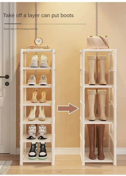 Stackable Shoes Rack Organizer – Multi-Layer Adjustable Shoe Cabinet for Space Saving Home Storage