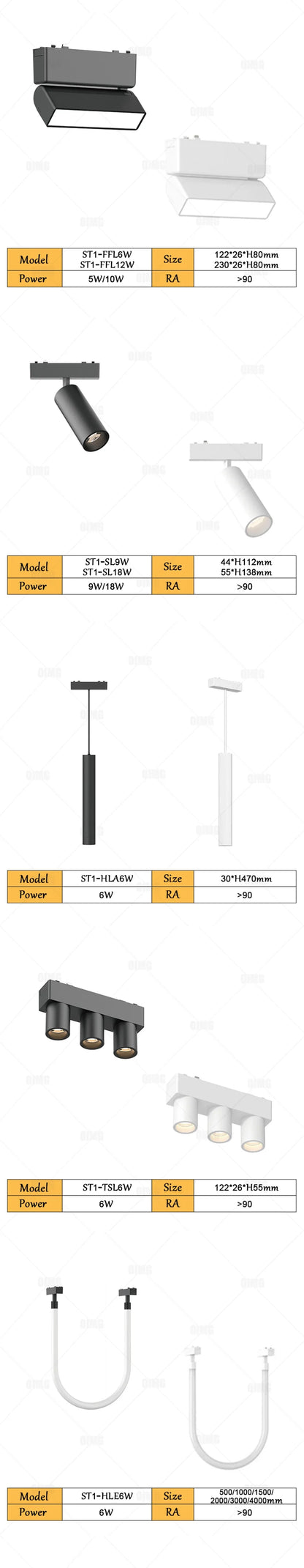 Smart Home Tuya Dimming 6mm Ultra-Thin Ceiling Mount Magnetic Track Light, 48V Slim Surface Mounted Linear Light