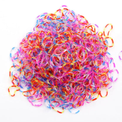 NICE! 600pcs Rainbow Loom Rubber Bands – DIY Bracelet Making Kit for Kids, Hair Ties, Xmas Gift 2021