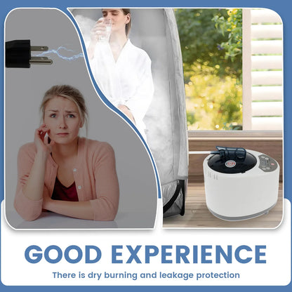 3L Sauna Steamer Machine – 1000W US Steam Pot Generator with Safety Protection for Bath Tub & Sauna Room