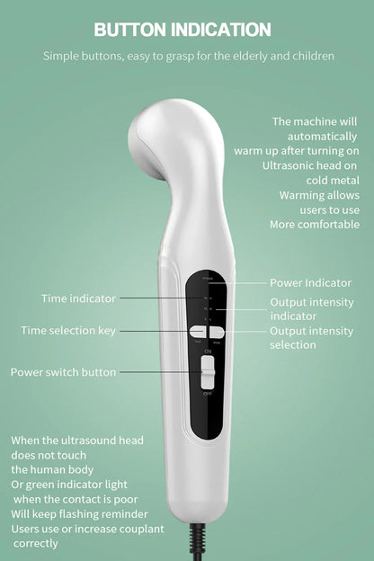 Portable Ultrasound Pain Relief Device – Physiotherapy Equipment for Arthritis & Body Massage Therapy