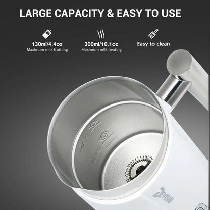 DEVISIB 3-in-1 Electric Milk Frother — 300ml Automatic Hot & Cold Foam Maker for Coffee, Latte, Cappuccino, Macchiato & Hot Chocolate