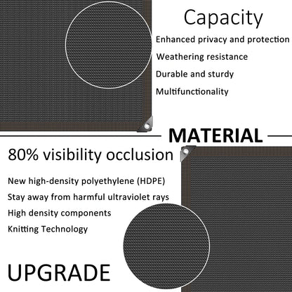 Balcony Privacy Fence Netting – 1×3m / 1×6m Sun Shade Mesh Screen Cover for Garden, Courtyard & Outdoor Fence Protection (1–2 PCS)