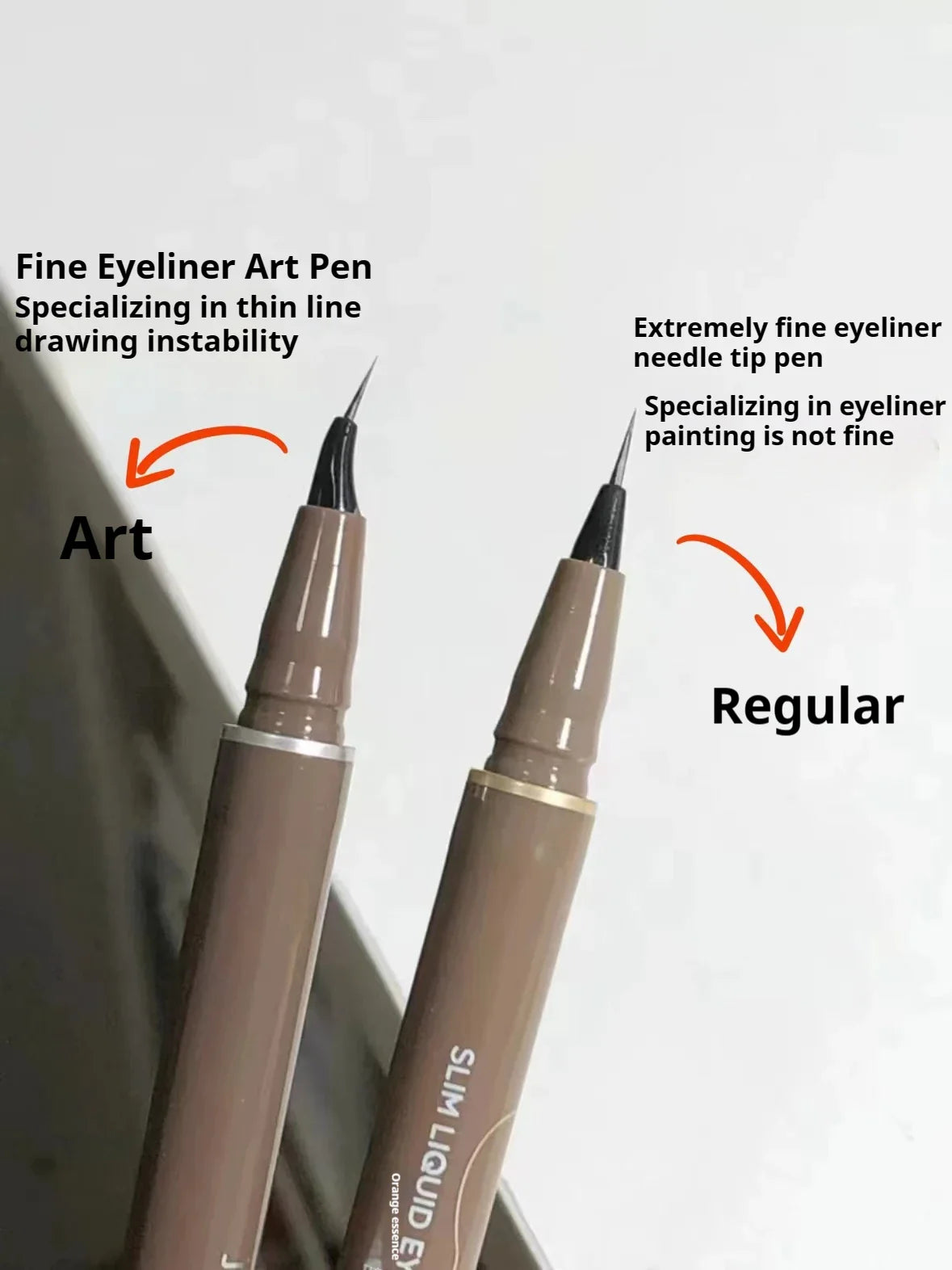 JUDYDOLL Super Fine Eyeliner | Waterproof, Anti-Shake and Long-Lasting | Fine Brushwork for Slim and Enlarged Eyes | Fast Drying
