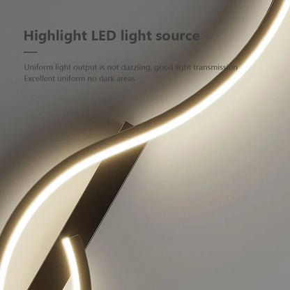 Modern LED Wall Lamp - Minimalist Long Strip Light Fixture for Bedroom Bedside & Living Room Indoor Lighting