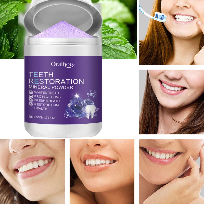 Teeth Restoration Mineral Powder – Enamel Repair & Tooth Strengthening Formula