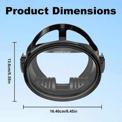 Full-Face Snorkeling Mask - Waterproof Anti-Fog 180° Panoramic Diving Goggles for Adults