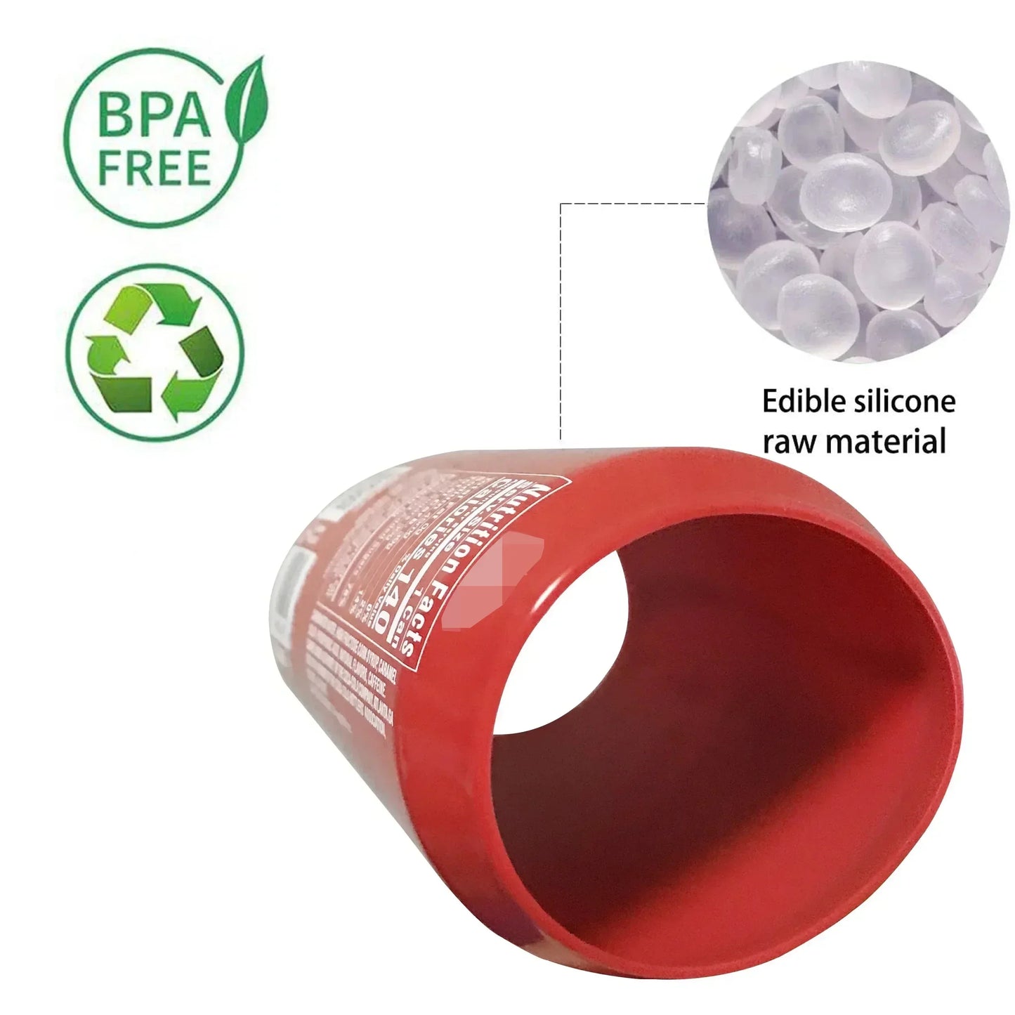 Silicone Beer Can Cover – Bottle Sleeve for 330ml-500ml Cans, Ideal for Golf, Basketball, Park, and Beach Use